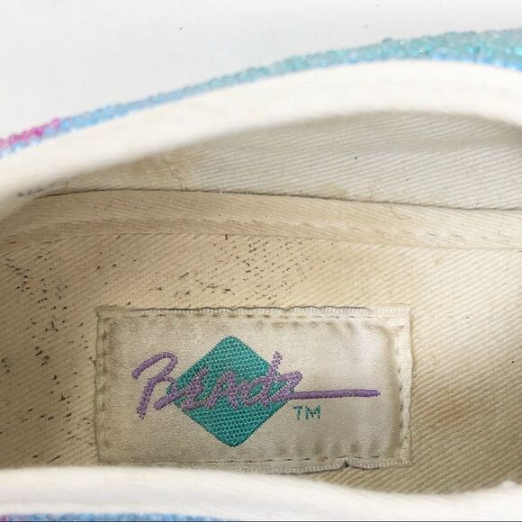 VINTAGE Beadz Beaded Lace Up Sneakers Pastels 7.5 - Picture 9 of 11